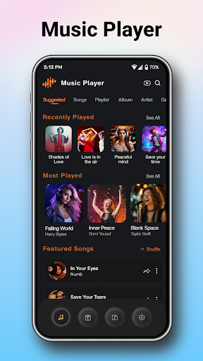 Müzik Mp3 Çalar Şarkı ekran görüntüsü