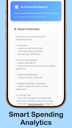 Finance Tracker ekran görüntüsü