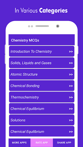 Chemistry MCQs with Answers an ekran görüntüsü