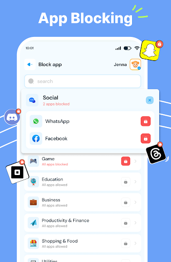 KidsNanny Parental Control App ekran görüntüsü