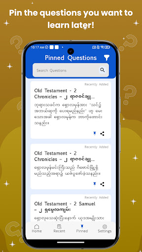 Myanmar Bible Quiz ekran görüntüsü