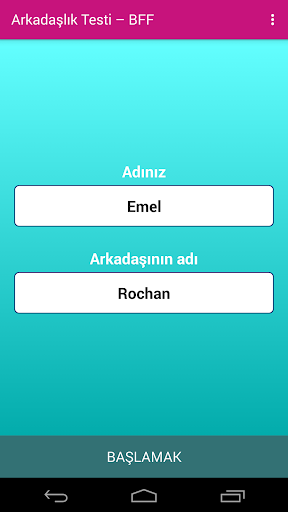 BFF Testi - Arkadaşlık Testi ekran görüntüsü