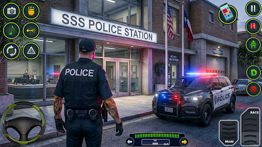 Police Cop Game Car Chase 3D ekran görüntüsü