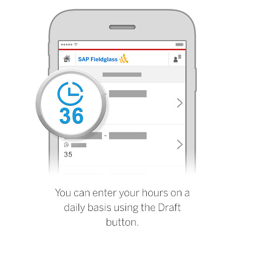 SAP Fieldglass Time Entry ekran görüntüsü