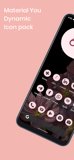 Material You Dynamic Icon pack ekran görüntüsü