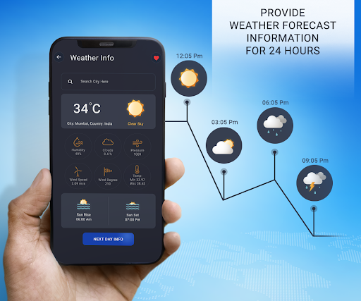 Weather Rain Temperature Alert ekran görüntüsü