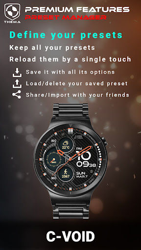 C-Void Watch Face ekran görüntüsü