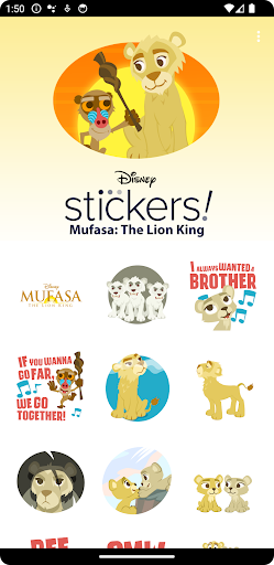 Mufasa: The Lion King Stickers ekran görüntüsü