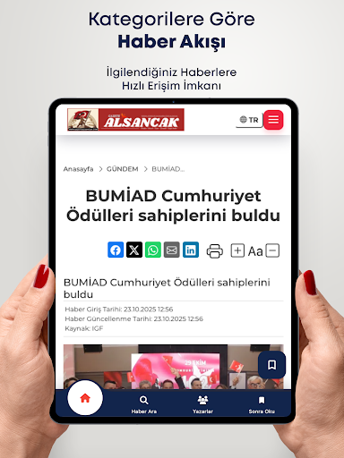 Gazete Alsancak ekran görüntüsü
