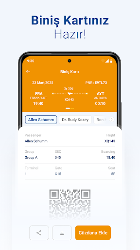 SunExpress Airlines ekran görüntüsü