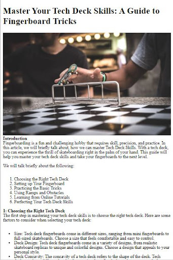 How to Do Fingerboard Tricks ekran görüntüsü
