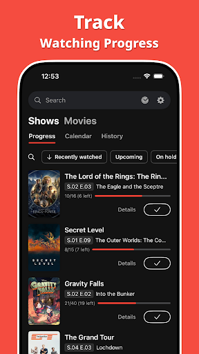 Showly: Track Shows & Movies ekran görüntüsü
