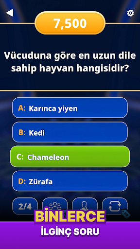 Milyoner 2026 - Test Oyunu ekran görüntüsü