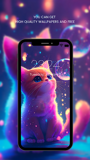 Cute Cat Wallpaper HD ekran görüntüsü