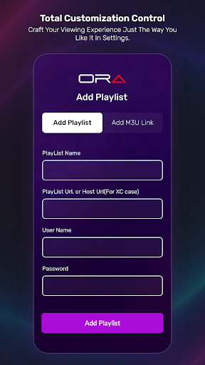 ORA IPTV Player ekran görüntüsü
