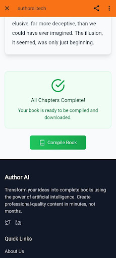 Author AI ekran görüntüsü