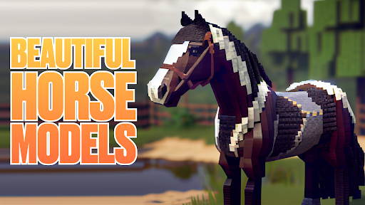Realistic Horses Mod SWEM MCPE ekran görüntüsü