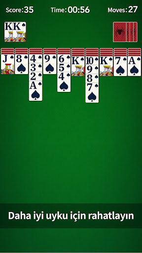 Örümcek Solitaire ekran görüntüsü