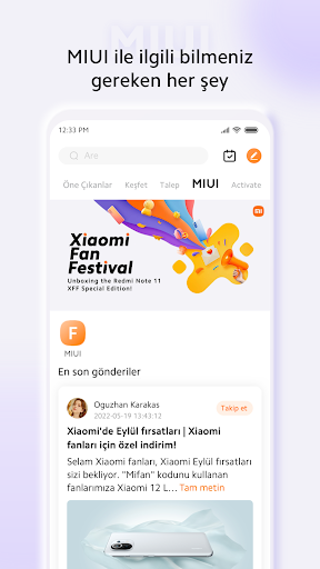Xiaomi Community ekran görüntüsü