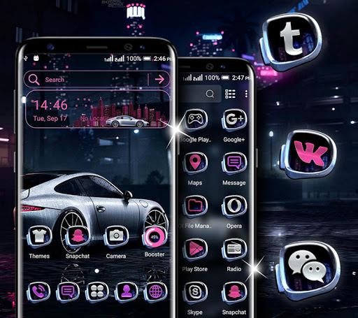 Sports Car Launcher Theme ekran görüntüsü