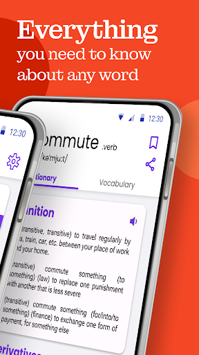 English Dictionary : Thesaurus ekran görüntüsü