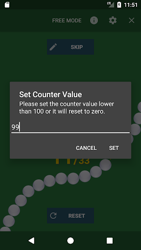 Tasbih (Tasbeeh) counter ekran görüntüsü