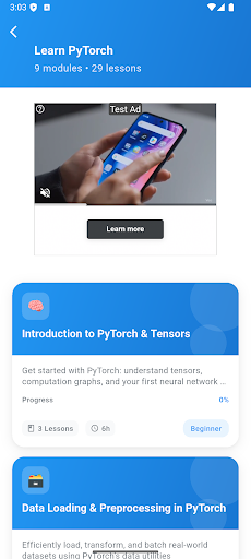 Learn PyTorch ekran görüntüsü