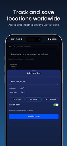 WeatherX: AI Radar ekran görüntüsü