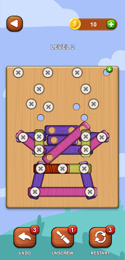 Wood Screw Nuts & Bolts Puzzle ekran görüntüsü
