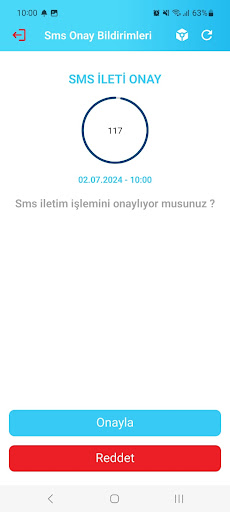Ronebox Sms Onay ekran görüntüsü