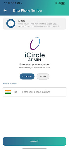 Admin iCircle ekran görüntüsü