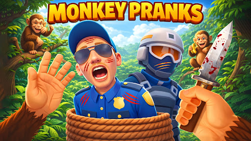 I am Prankster Monkey Game 3d ekran görüntüsü