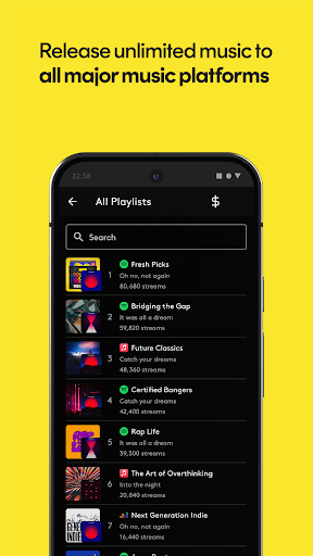 Amuse Music Distribution ekran görüntüsü