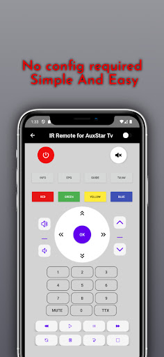 Remote for AuxStar tv ekran görüntüsü
