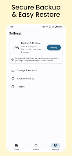 Sangrah - Secure Offline Notes ekran görüntüsü